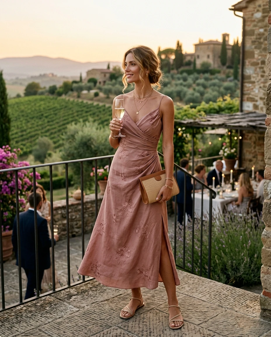 Gemma Deeks Style Guide: Semi Formal Holiday parties in Tuscany Summer 2026