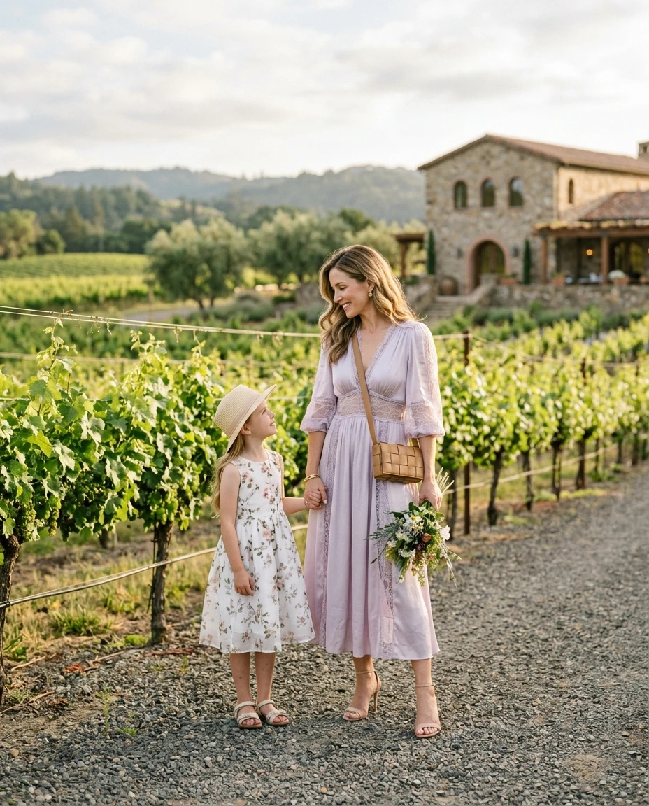 Gemma Deeks Style Guide: Semi Formal Mother’s Day in Napa Valley Summer 2026