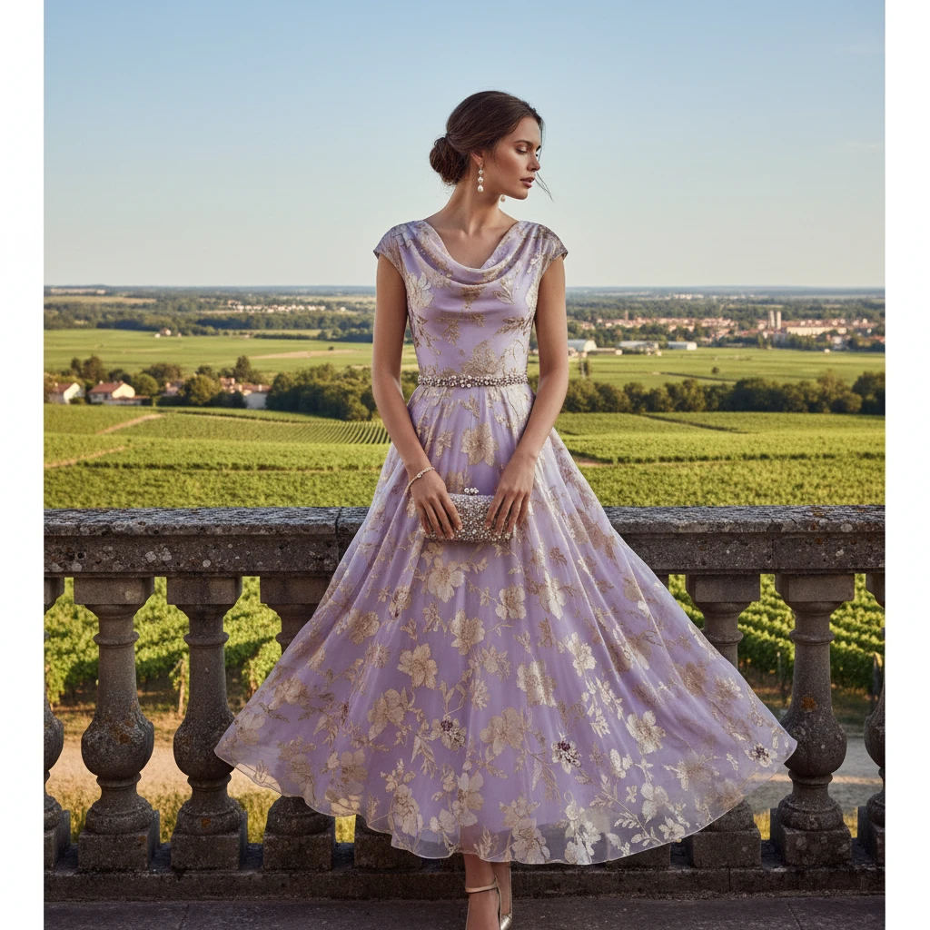 Gemma Deeks Style Guide: Semi Formal wedding guest dress in France Summer 2026