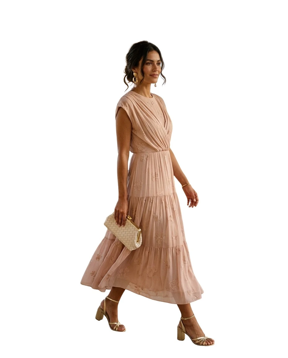 Gemma Deeks Style Guide: Semi Formal wedding guest dress in Marbella Summer 2026