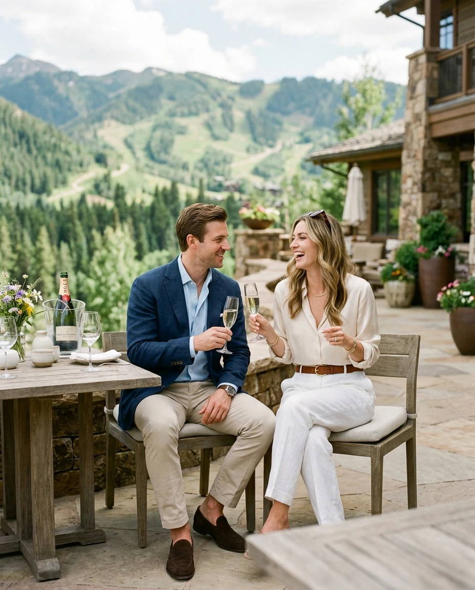 Gemma Deeks Style Guide: Smart Casual Anniversary in Aspen Summer 2026