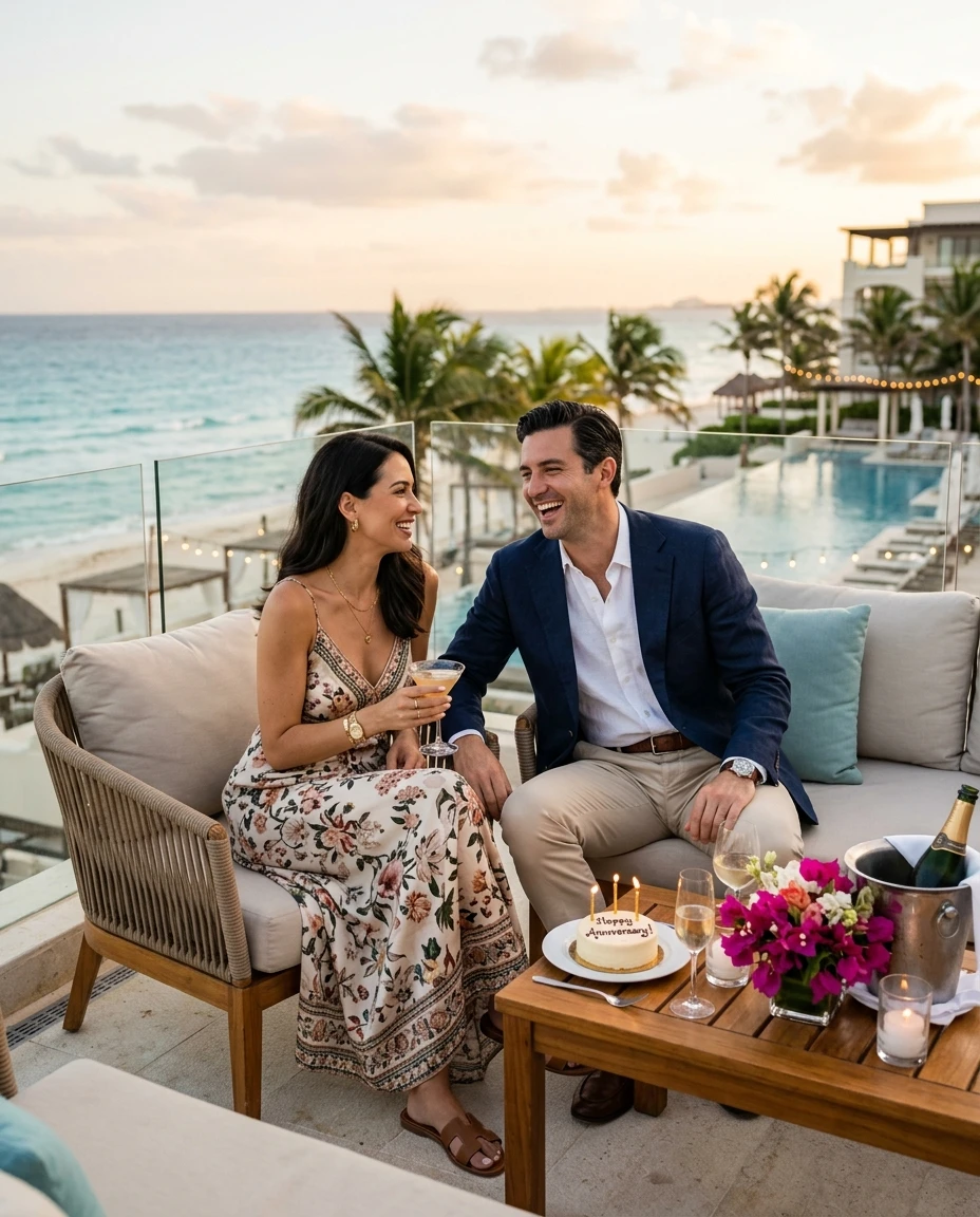 Gemma Deeks Style Guide: Smart Casual Anniversary in Cancun Summer 2026