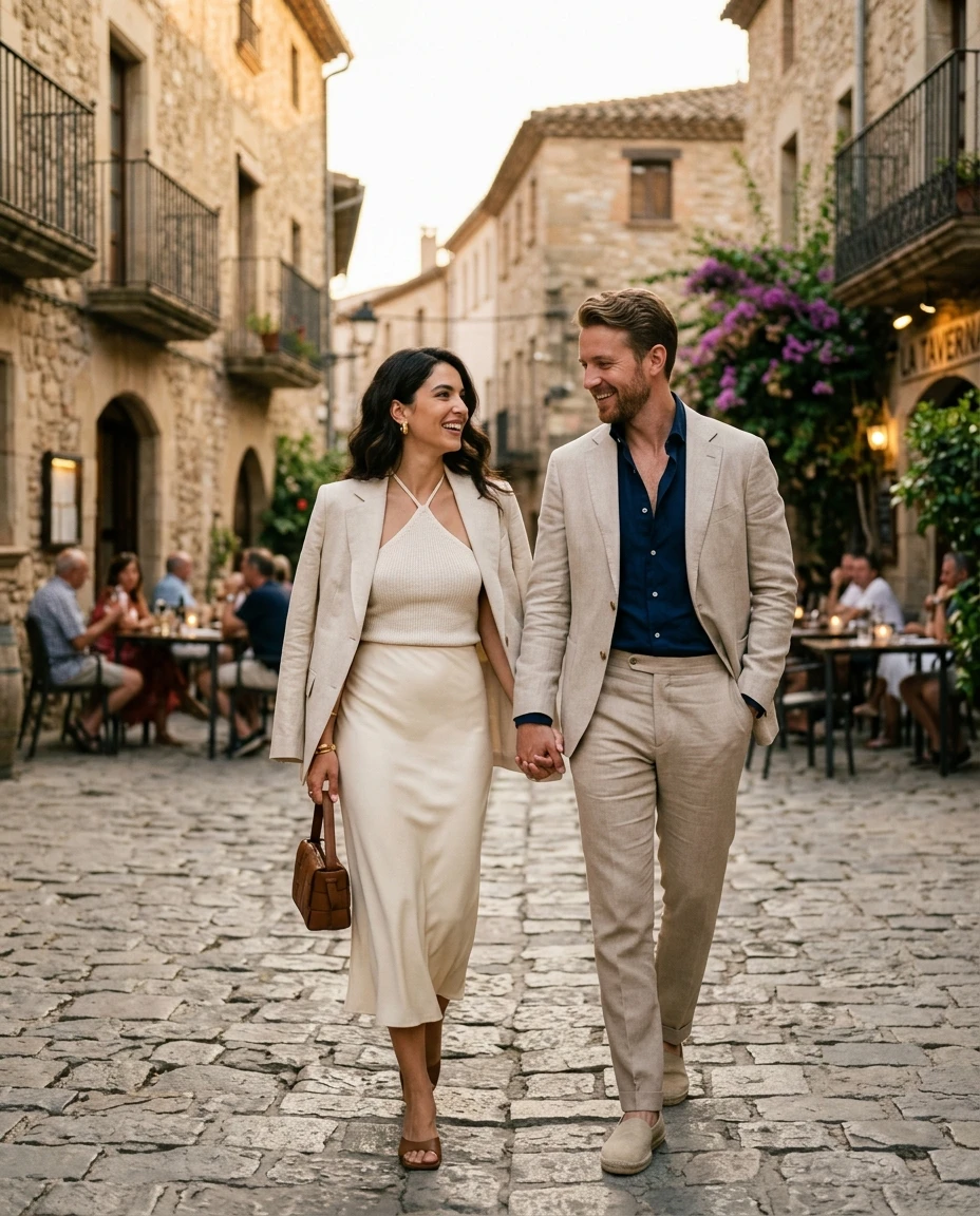Gemma Deeks Style Guide: Smart Casual Anniversary in Catalonia Summer 2026