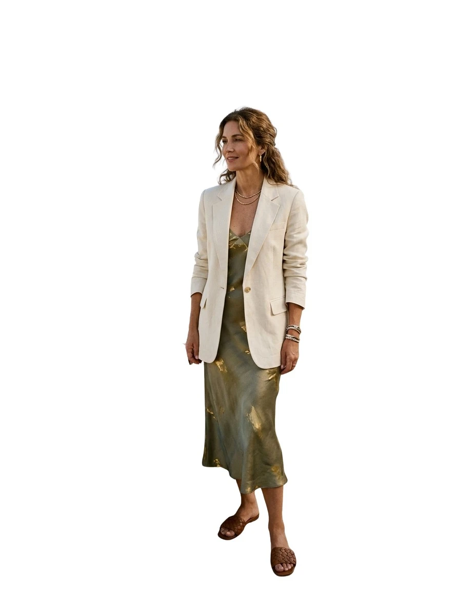 Gemma Deeks Style Guide: Smart Casual Anniversary in Crete Summer 2026