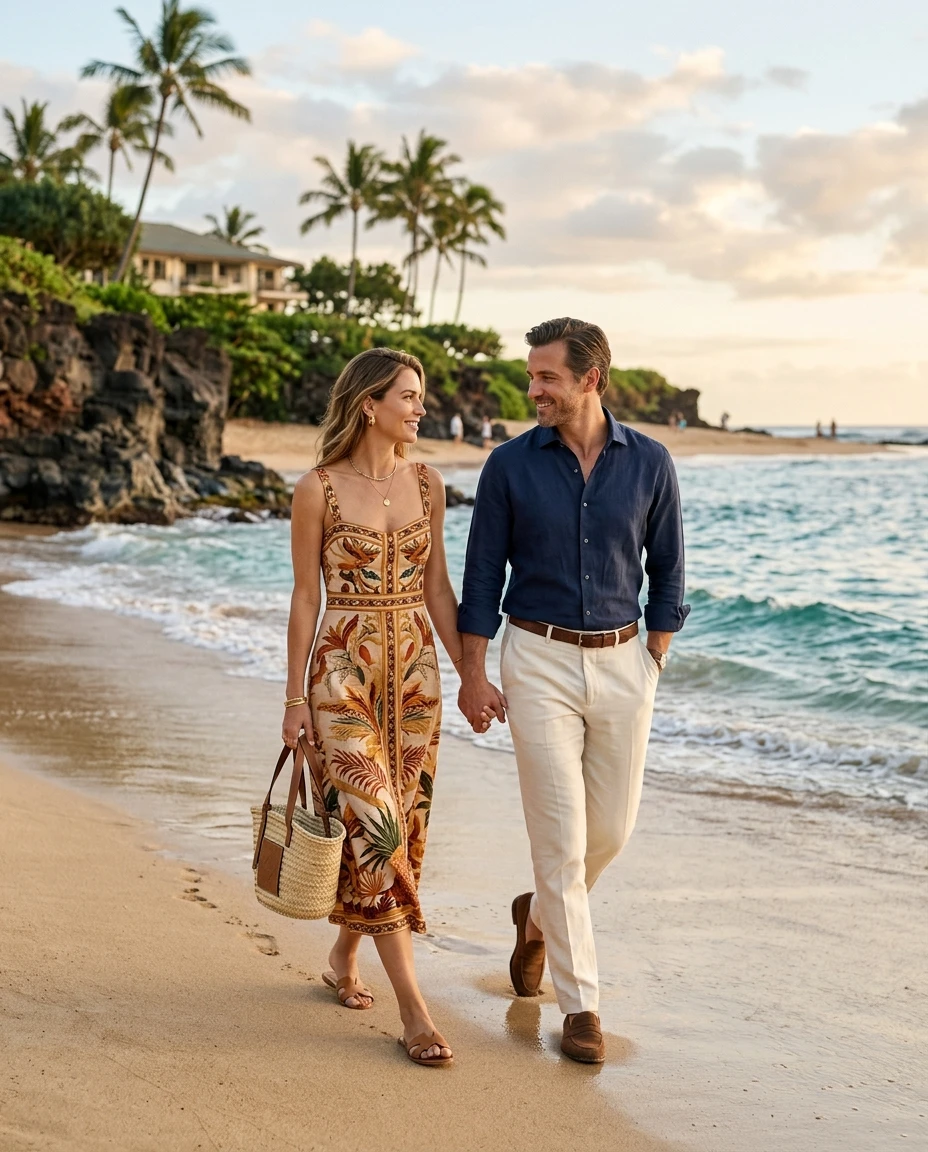 Gemma Deeks Style Guide: Smart Casual Anniversary in Hawaii Summer 2026