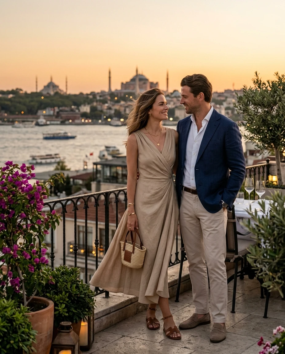 Gemma Deeks Style Guide: Smart Casual Anniversary in Istanbul Summer 2026