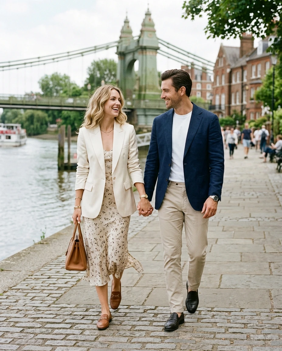 Gemma Deeks Style Guide: Smart Casual Anniversary in London Summer 2026