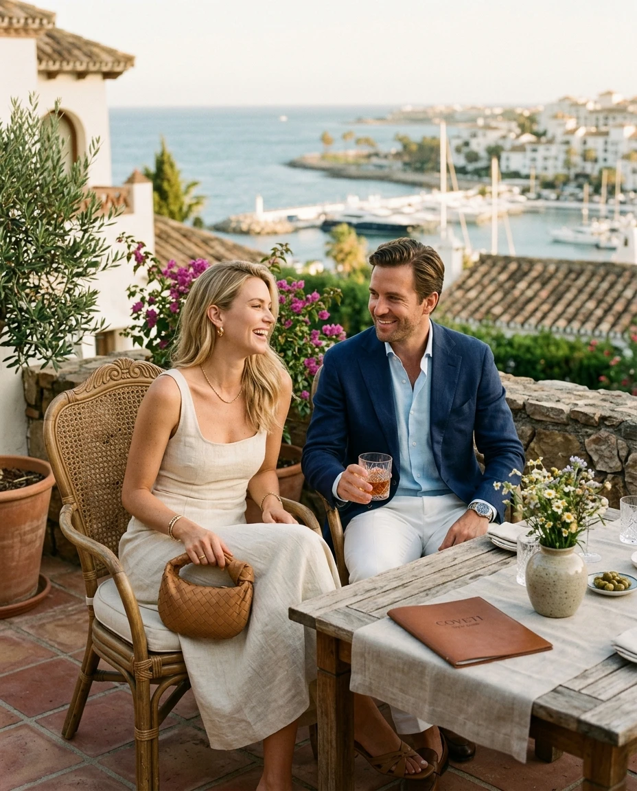 Gemma Deeks Style Guide: Smart Casual Anniversary in Marbella Summer 2026