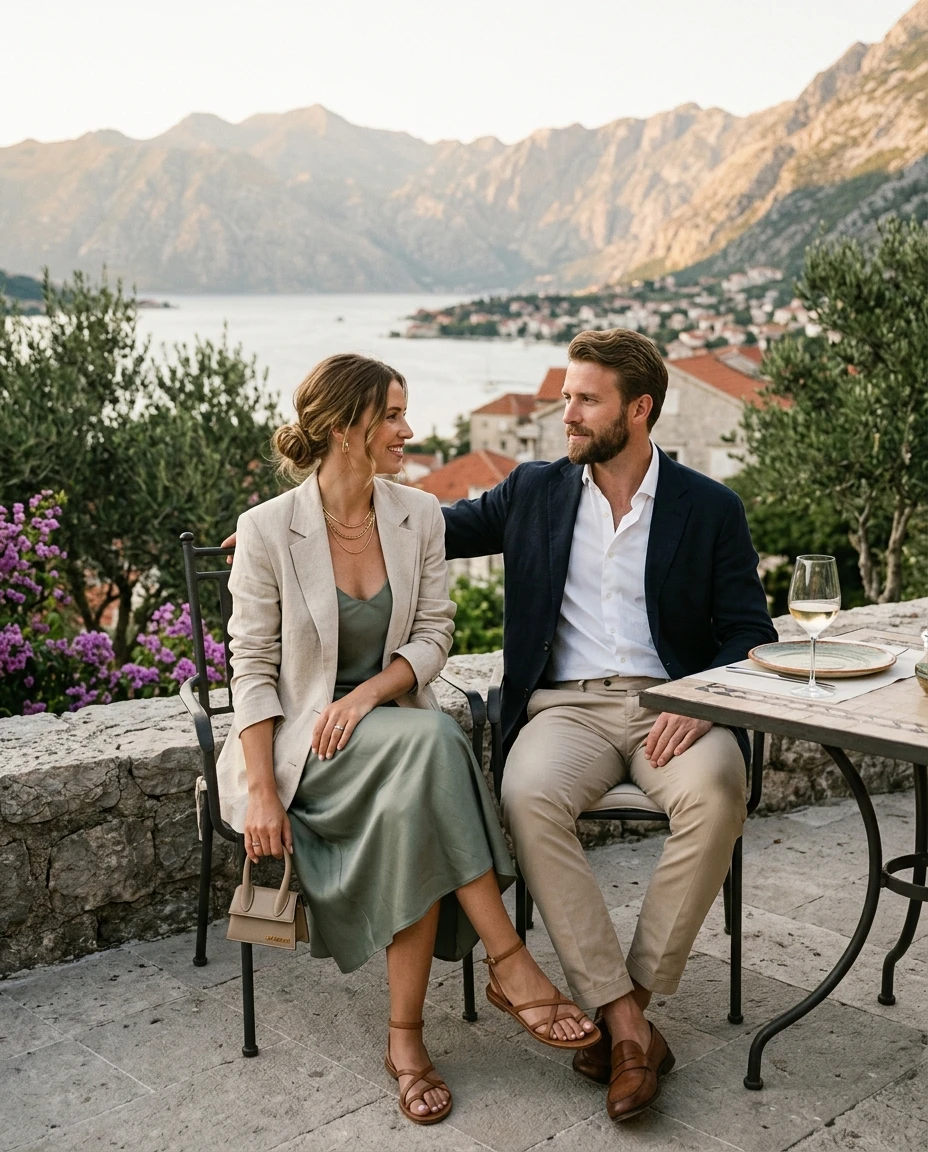 Gemma Deeks Style Guide: Smart Casual Anniversary in Montenegro Summer 2026