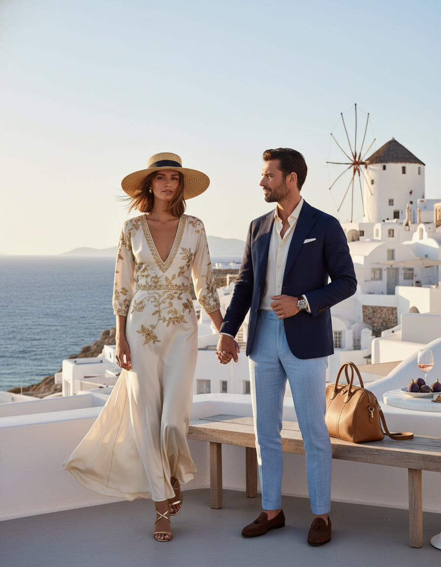 Gemma Deeks Style Guide: Smart Casual Anniversary in Mykonos Summer 2026
