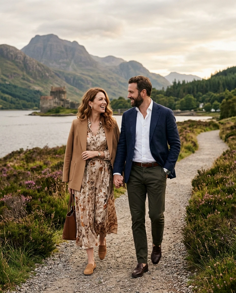 Gemma Deeks Style Guide: Smart Casual Anniversary in Scotland Summer 2026