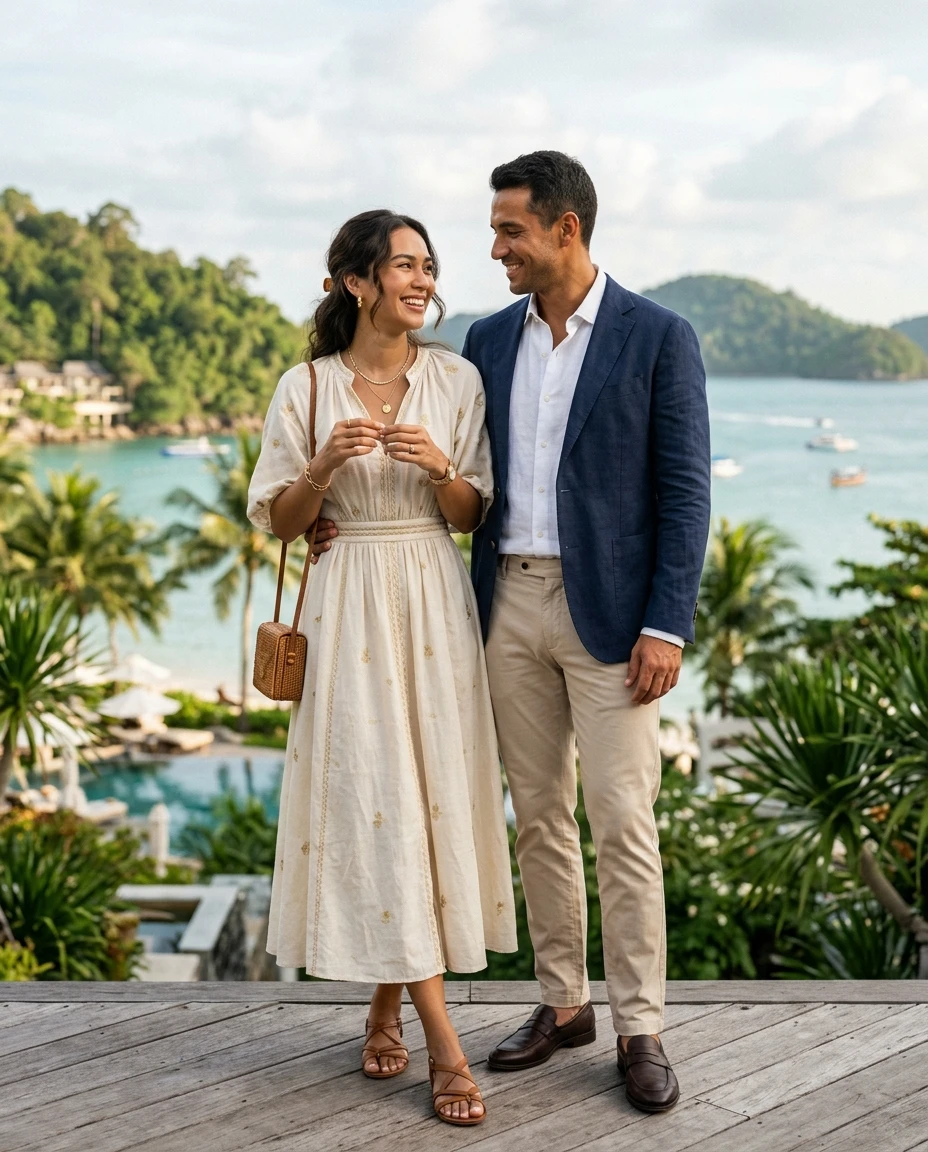 Gemma Deeks Style Guide: Smart Casual Anniversary in Thailand Summer 2026