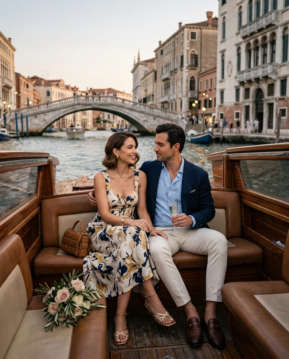 Gemma Deeks Style Guide: Smart Casual Anniversary in Venice Summer 2026
