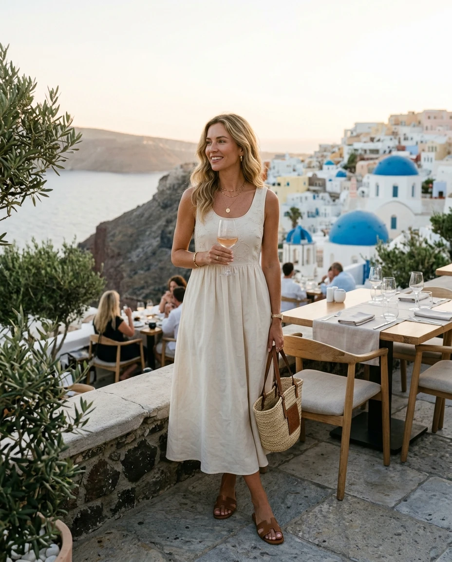 Gemma Deeks Style Guide: Smart Casual Birthday in Greece Summer 2026