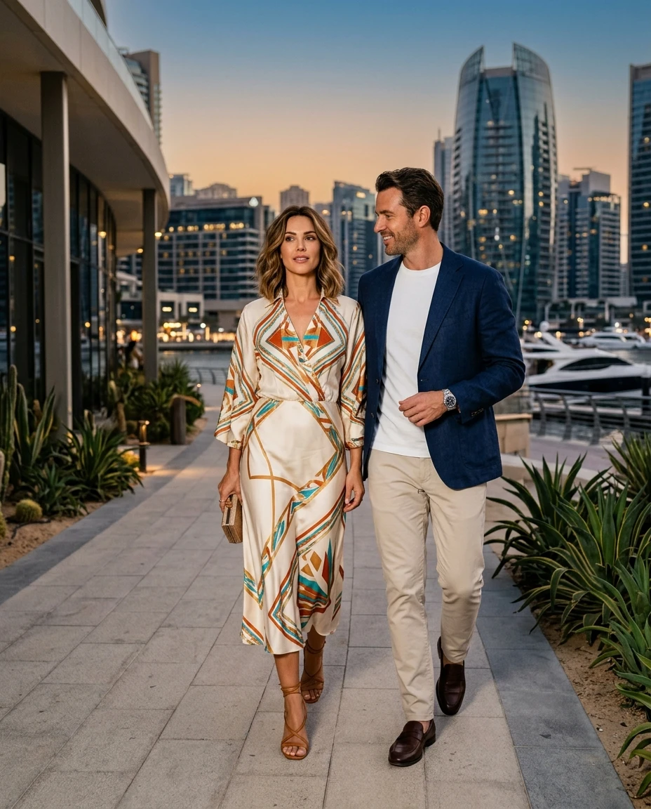 Gemma Deeks Style Guide: Smart Casual Date night in Dubai Summer 2026