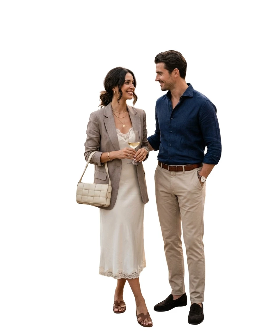 Gemma Deeks Style Guide: Smart Casual Date night in Lake Como Summer 2026