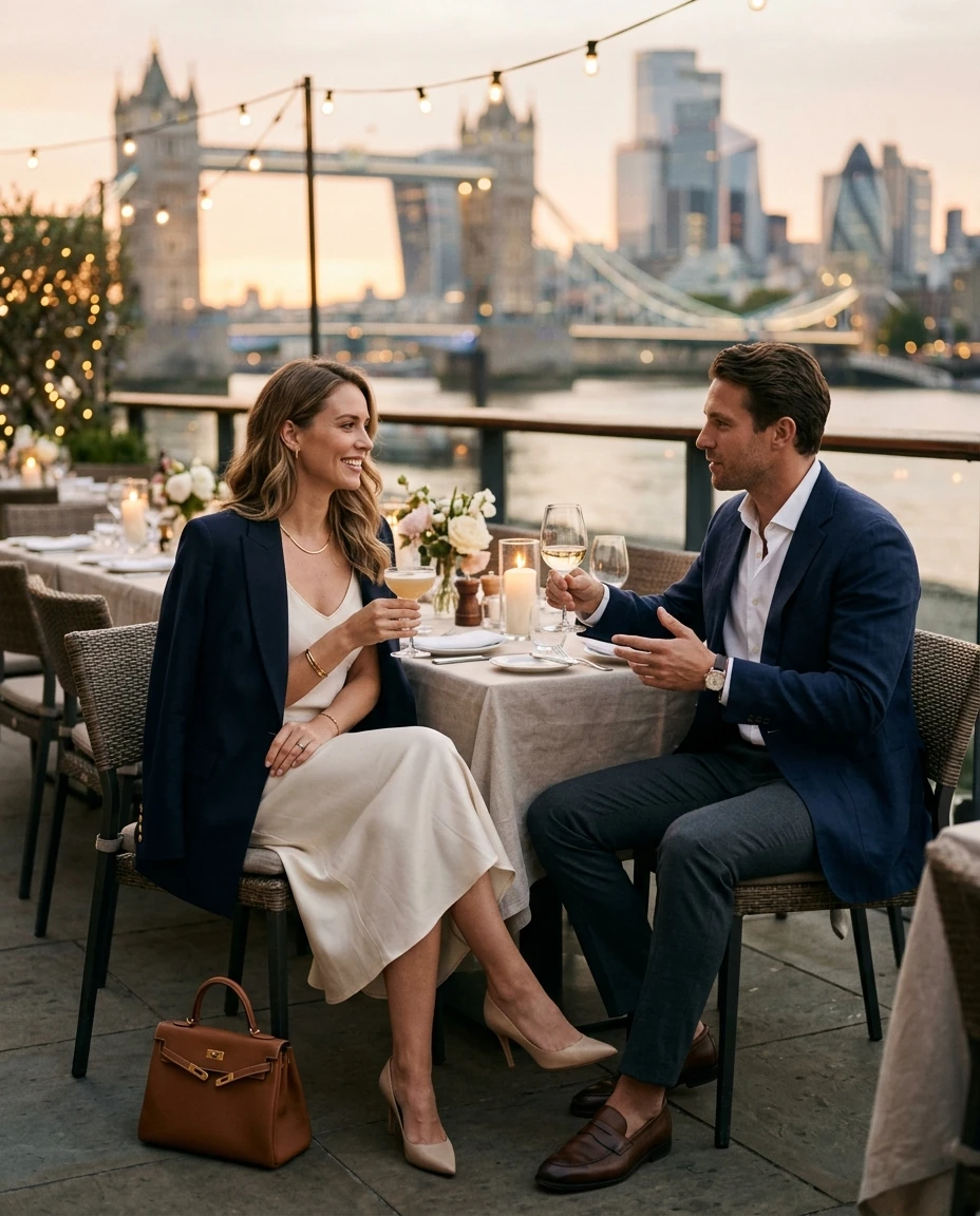 Gemma Deeks Style Guide: Smart Casual Date night in London Summer 2026