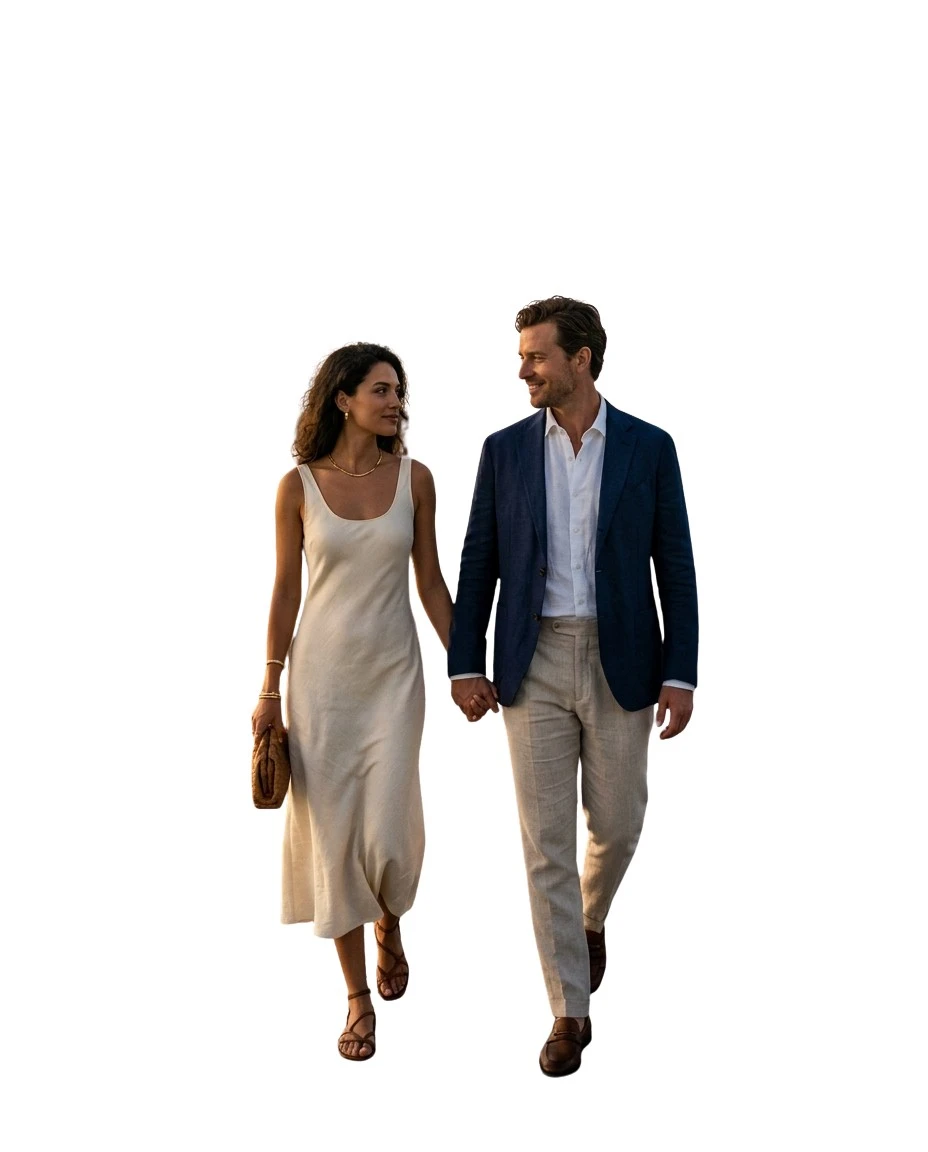 Gemma Deeks Style Guide: Smart Casual Date night in Maldives Summer 2026