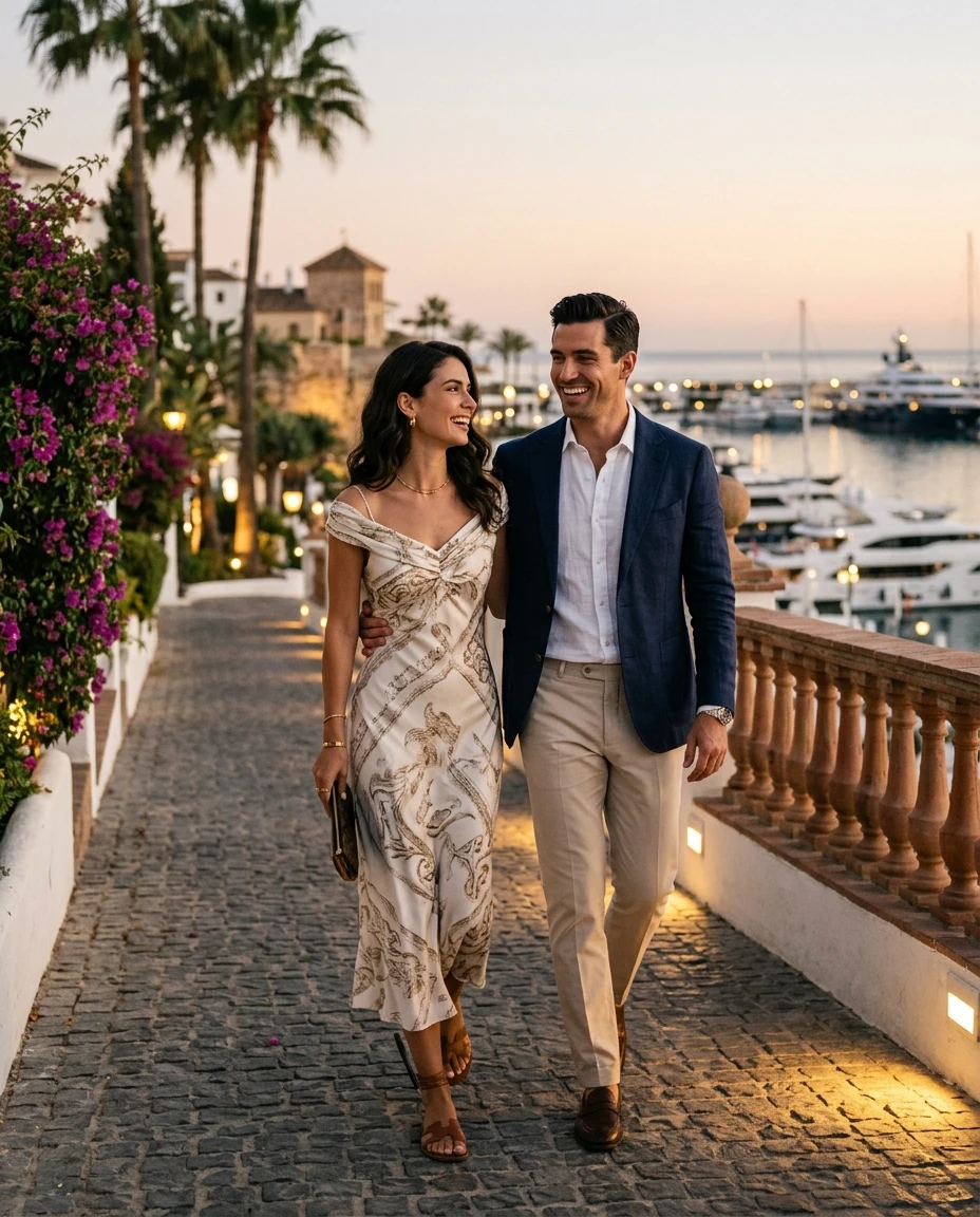 Gemma Deeks Style Guide: Smart Casual Date night in Marbella Summer 2026