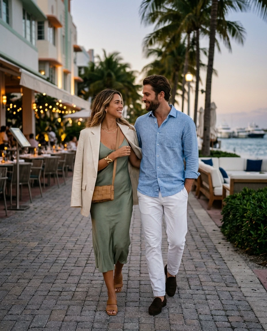 Gemma Deeks Style Guide: Smart Casual Date night in Miami Summer 2026