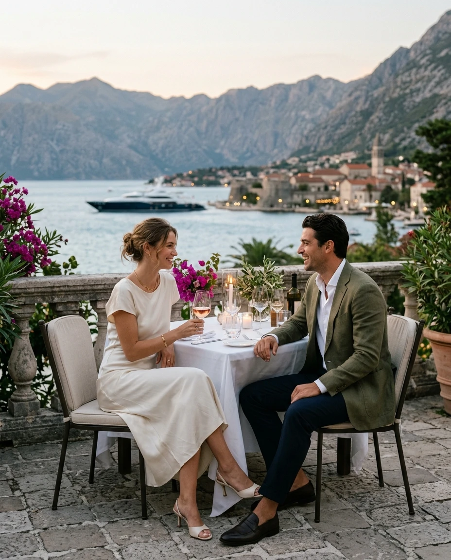Gemma Deeks Style Guide: Smart Casual Date night in Montenegro Summer 2026