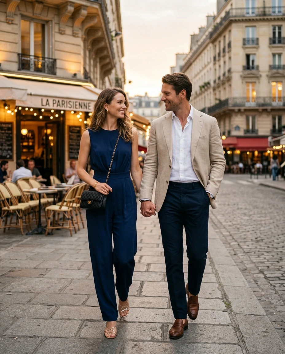 Gemma Deeks Style Guide: Smart Casual Date night in Paris Summer 2026