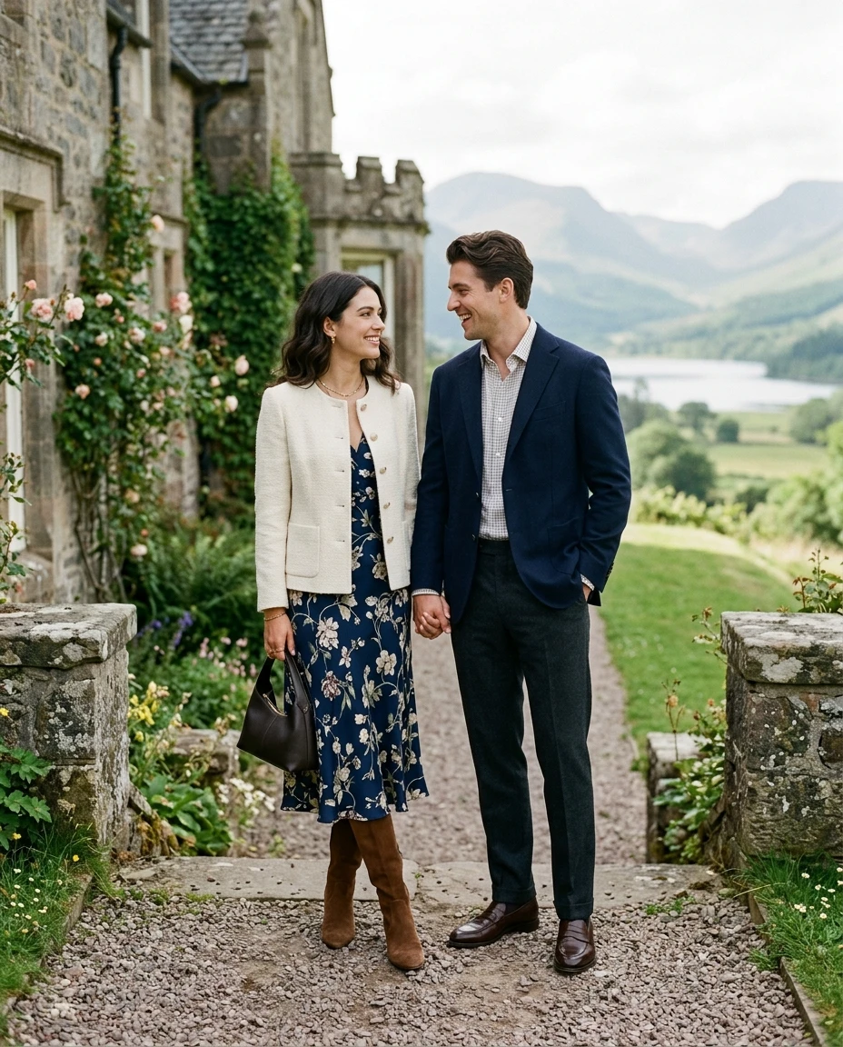 Gemma Deeks Style Guide: Smart Casual Date night in Scotland Summer 2026