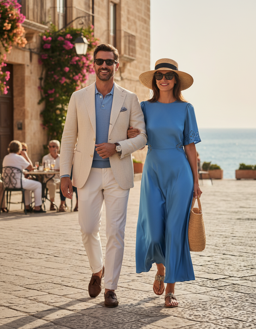 Gemma Deeks Style Guide: Smart Casual Date night in Sicily Summer 2026