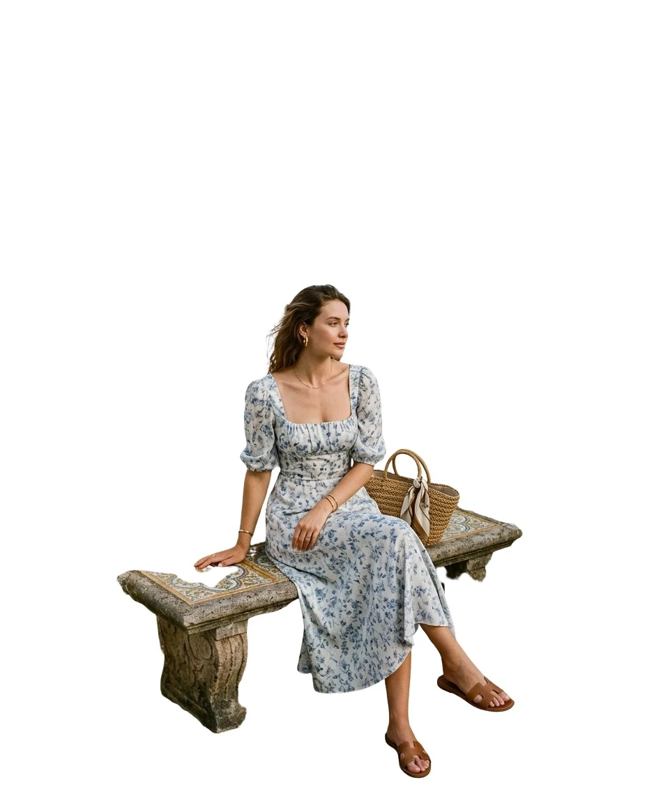 Gemma Deeks Style Guide: Smart Casual Designer Summer Dresses in Capri Summer 2026