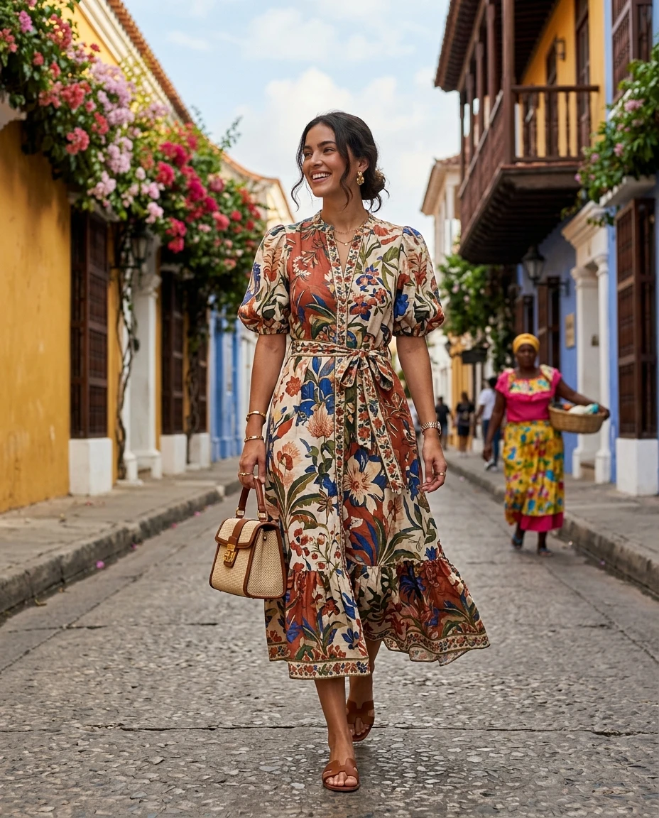 Gemma Deeks Style Guide: Smart Casual Designer Summer Dresses in Colombia Summer 2026
