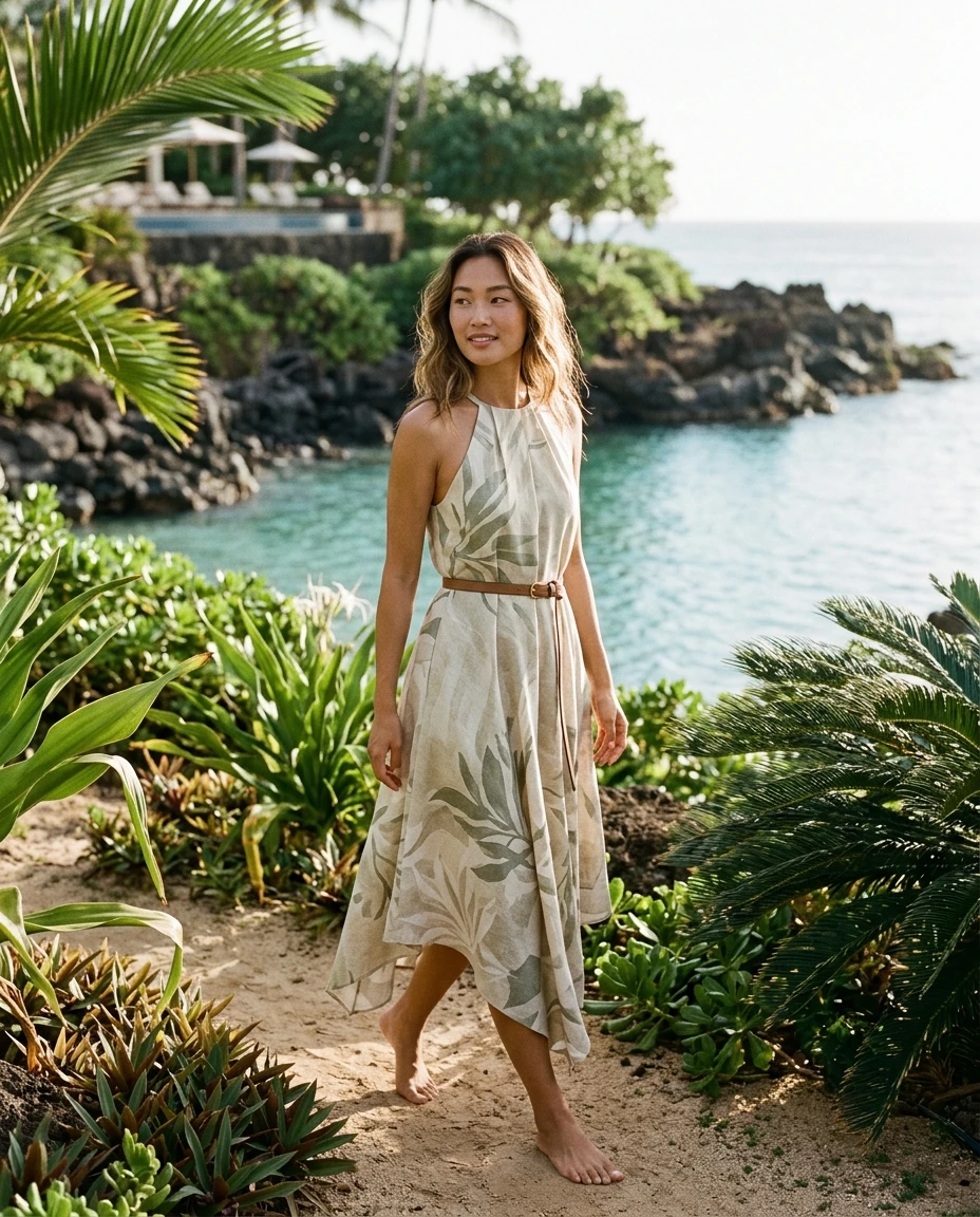 Gemma Deeks Style Guide: Smart Casual Designer Summer Dresses in Hawaii Summer 2026