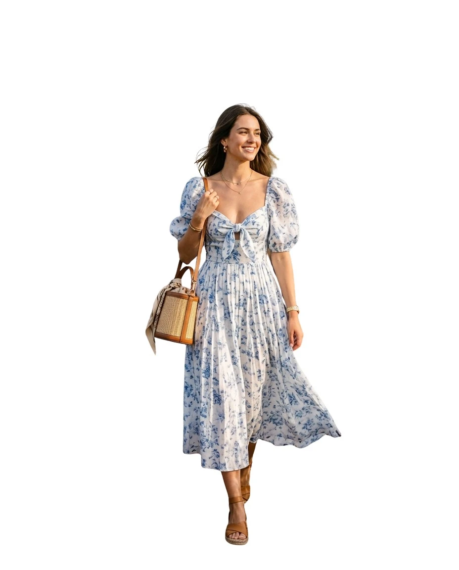 Gemma Deeks Style Guide: Smart Casual Designer Summer Dresses in Provence France Summer 2026