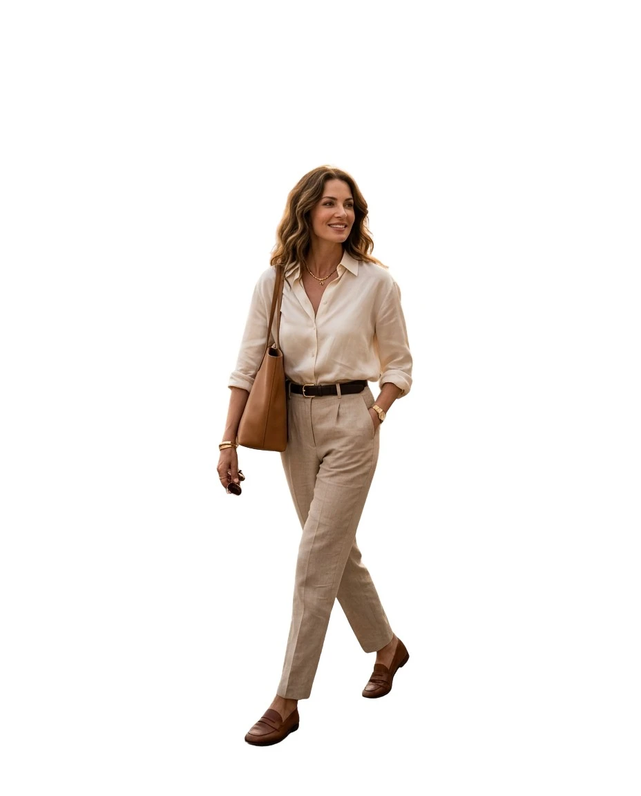 Gemma Deeks Style Guide: Smart Casual dinner outfit in France Summer 2026