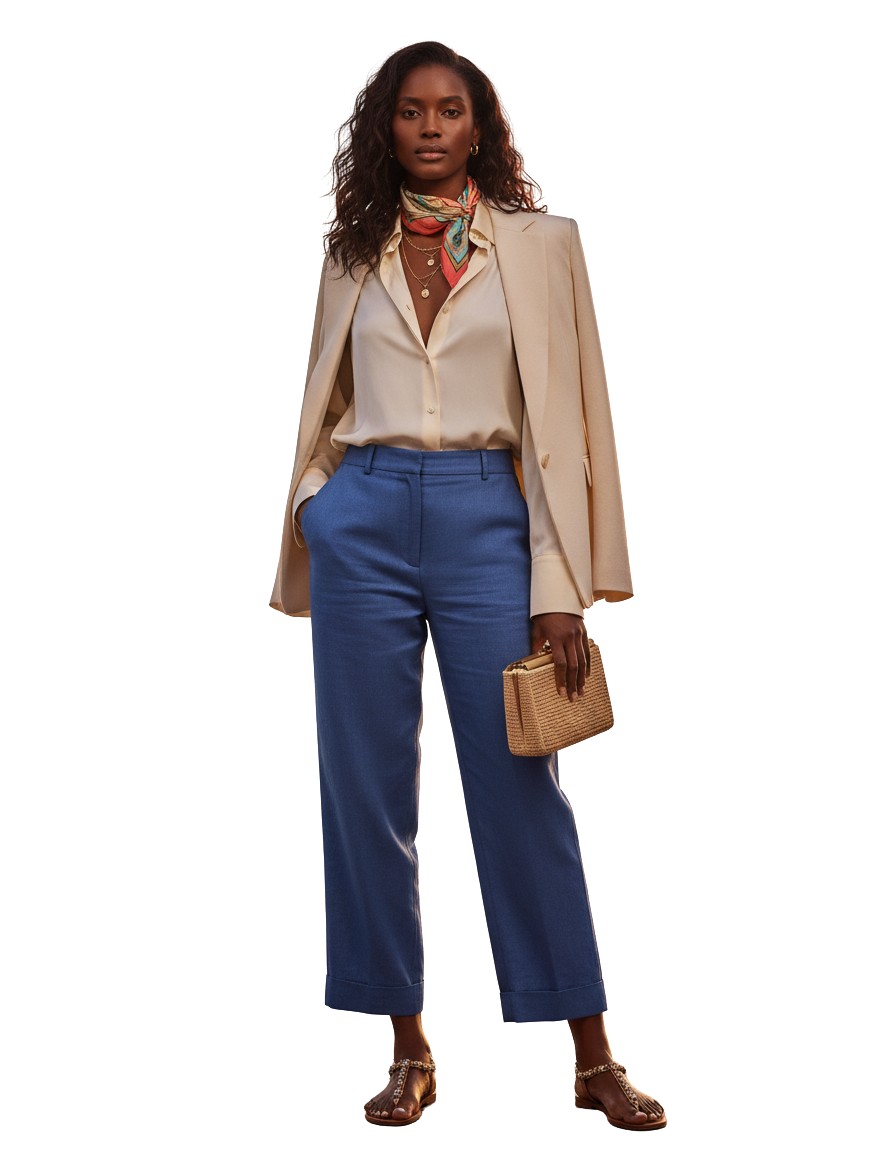 Gemma Deeks Style Guide: Smart Casual dinner outfit in Zanzibar Summer 2026