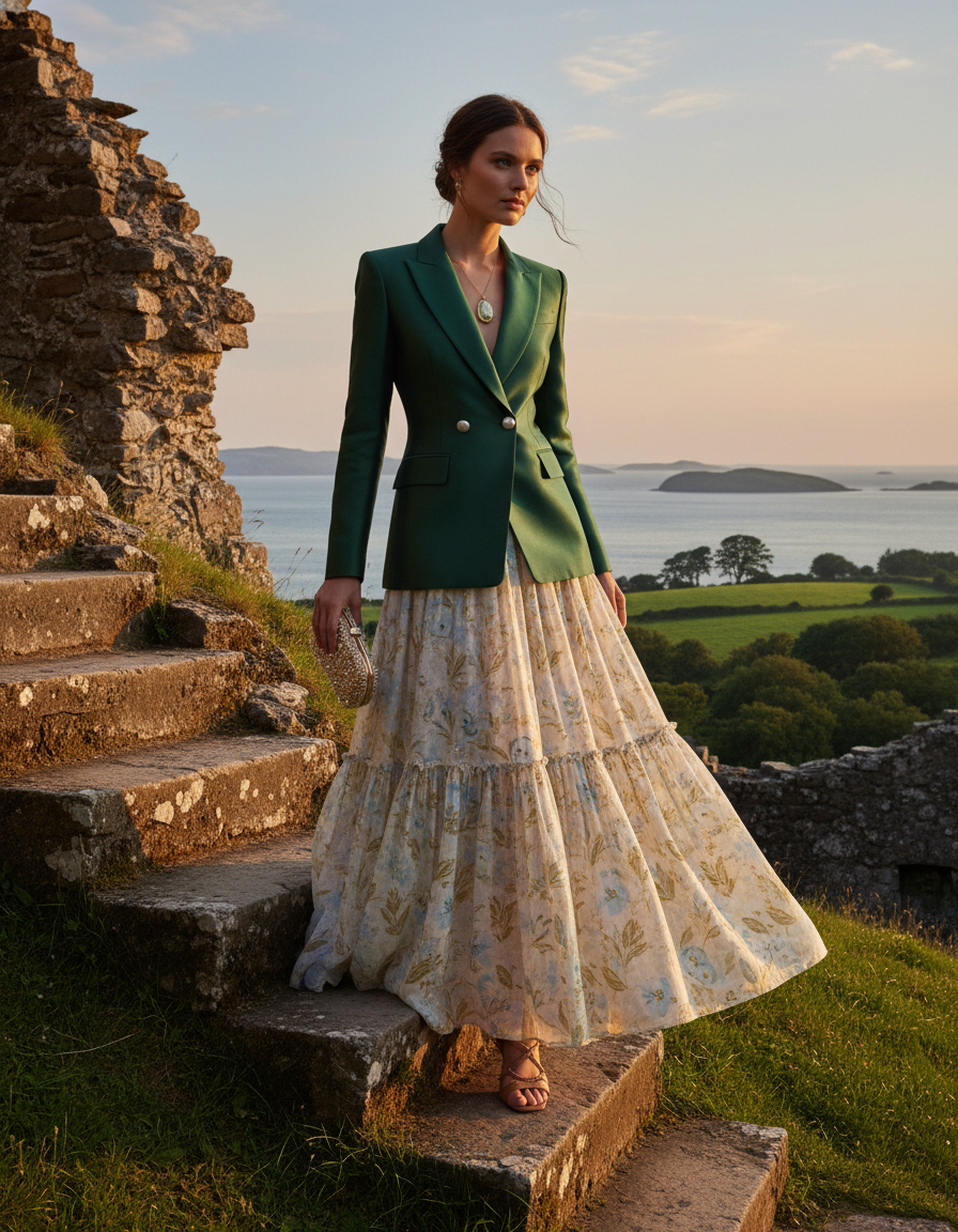 Gemma Deeks Style Guide: Smart Casual gala gown in Ireland Summer 2026
