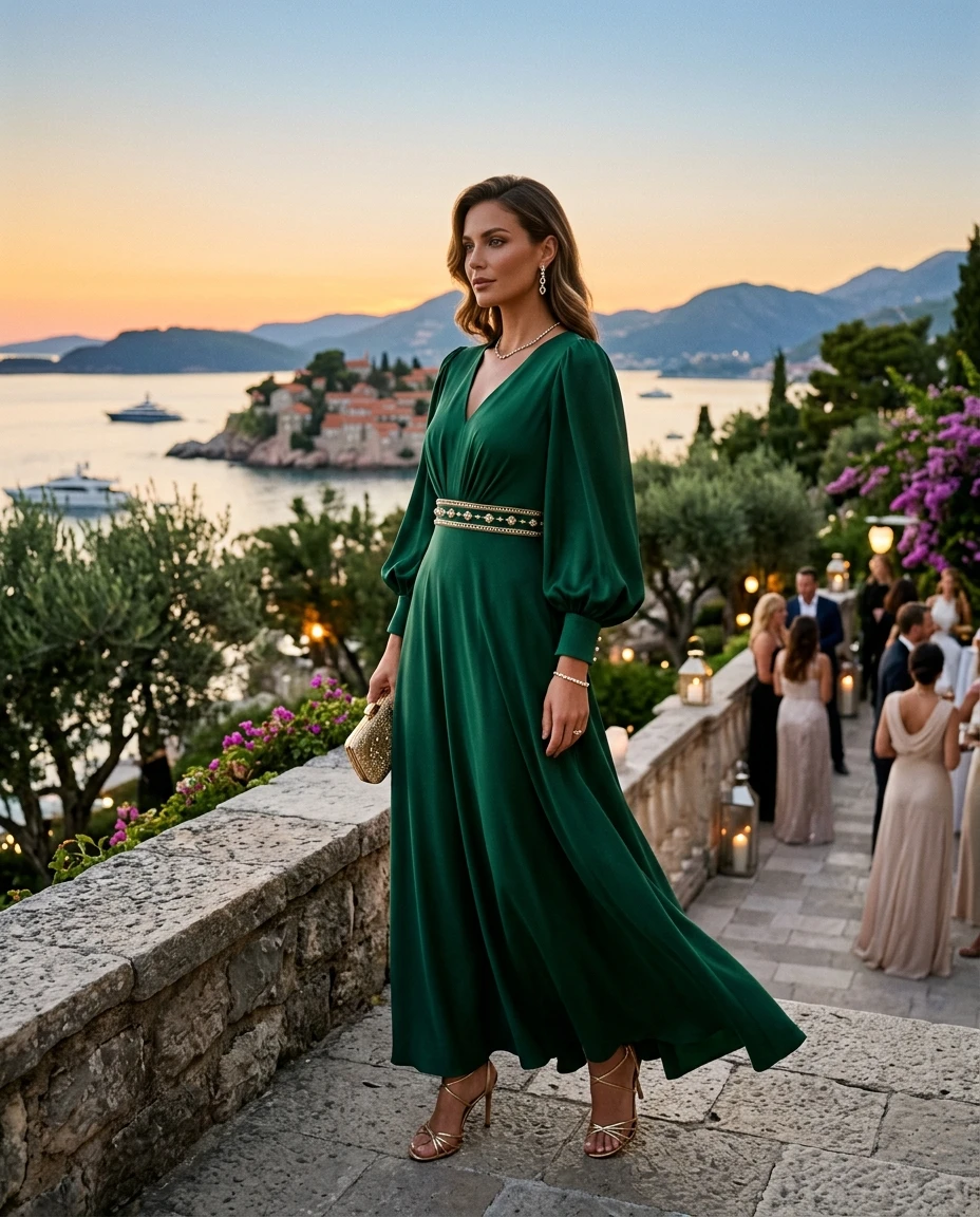 Gemma Deeks Style Guide: Smart Casual gala gown in Montenegro Summer 2026