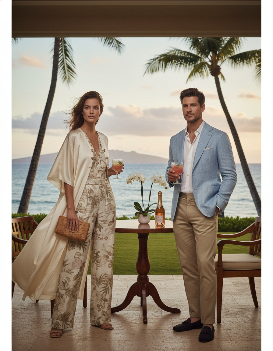Gemma Deeks Style Guide: Smart Casual Holiday parties in Hawaii Summer 2026