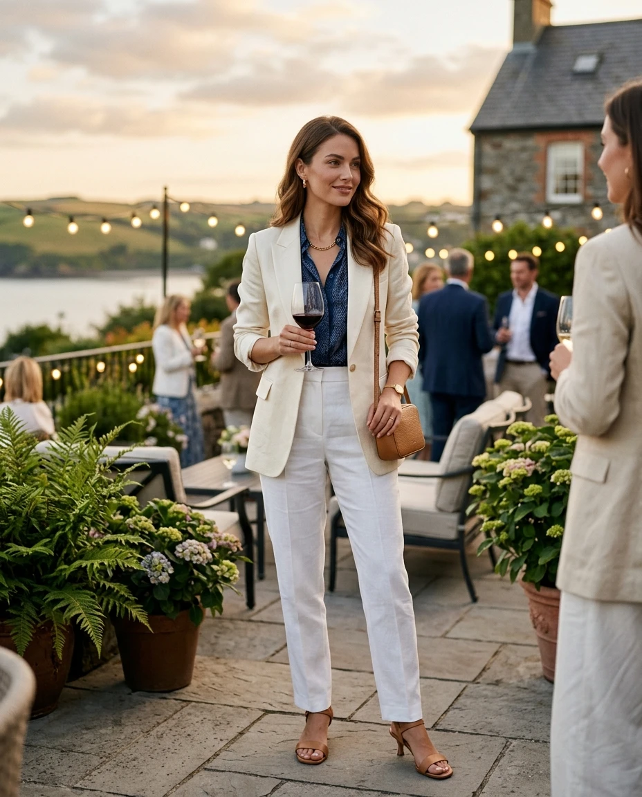 Gemma Deeks Style Guide: Smart Casual Holiday parties in Ireland Summer 2026