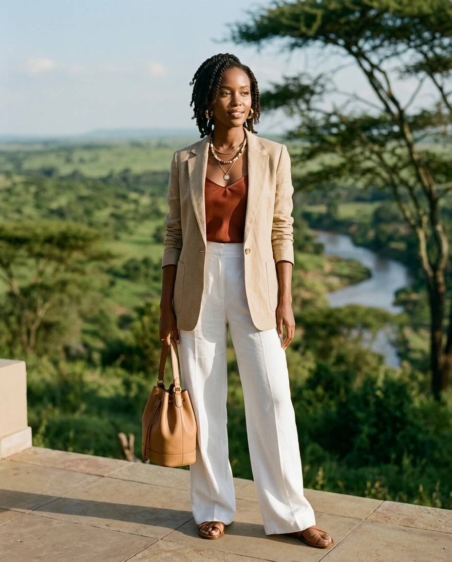 Gemma Deeks Style Guide: Smart Casual Holiday parties in Kenya Summer 2026