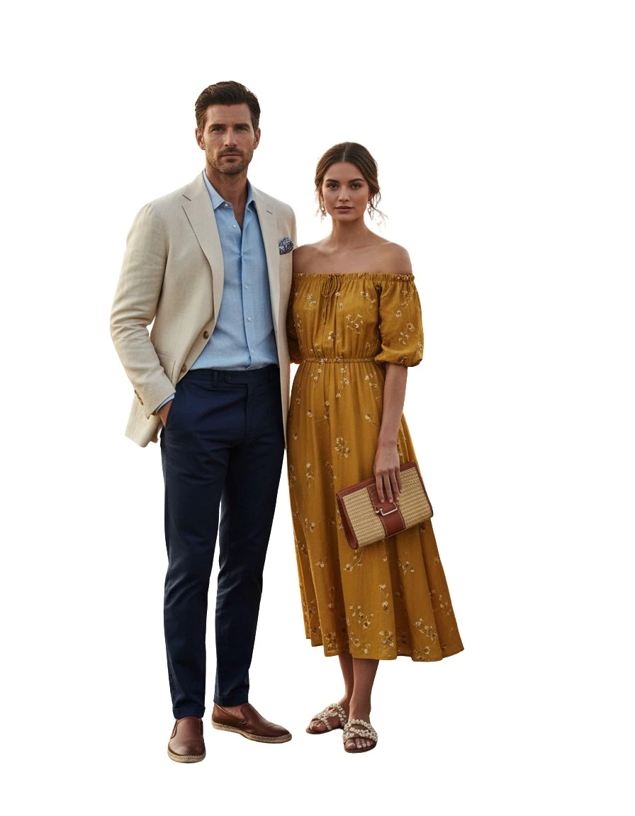 Gemma Deeks Style Guide: Smart Casual Holiday parties in Napa Valley Summer 2026