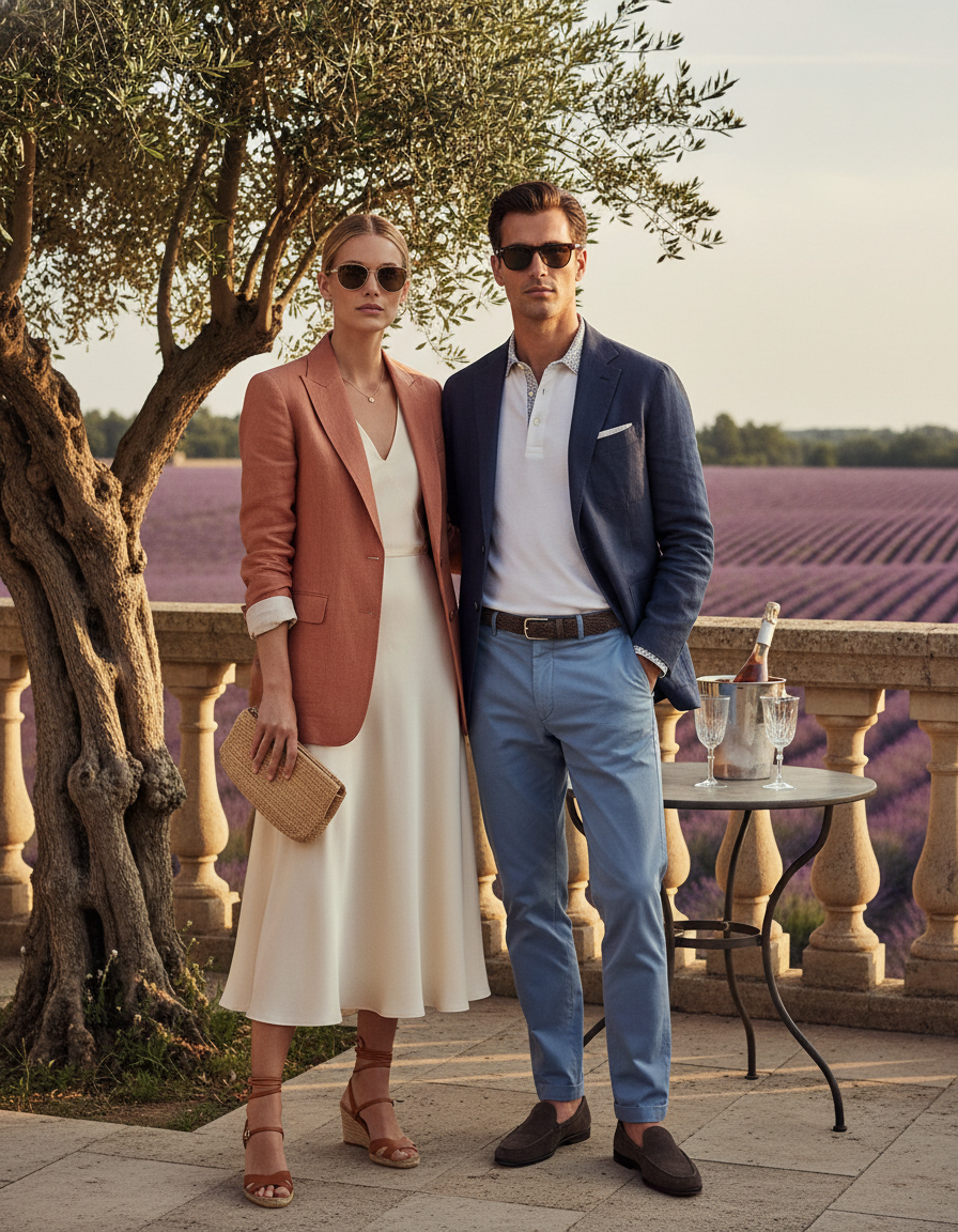 Gemma Deeks Style Guide: Smart Casual Holiday parties in Provence France Summer 2026
