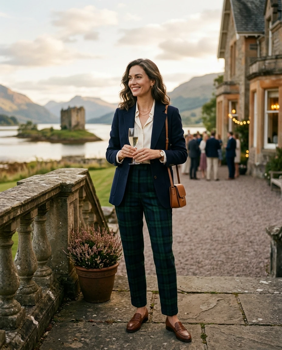 Gemma Deeks Style Guide: Smart Casual Holiday parties in Scotland Summer 2026