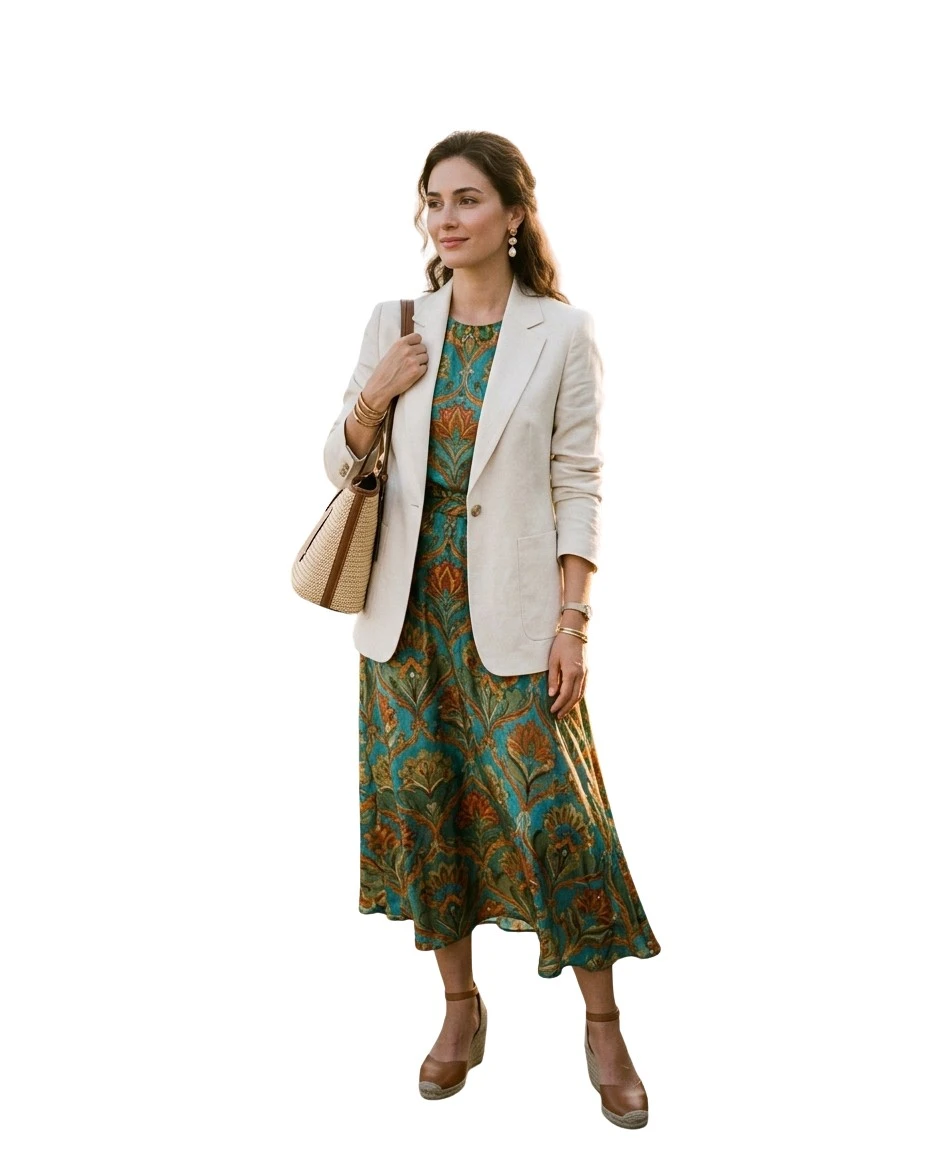 Gemma Deeks Style Guide: Smart Casual Holiday parties in Turkey Summer 2026