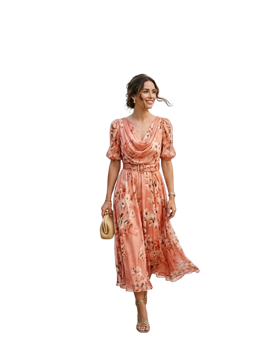 Gemma Deeks Style Guide: Smart Casual wedding guest dress in Cancun Summer 2026