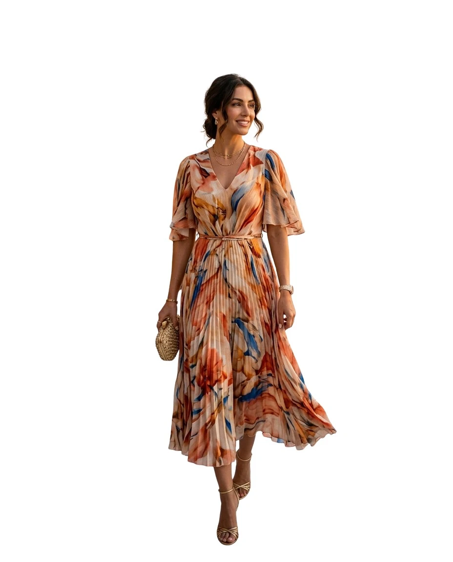 Gemma Deeks Style Guide: Smart Casual wedding guest dress in Dubai Summer 2026