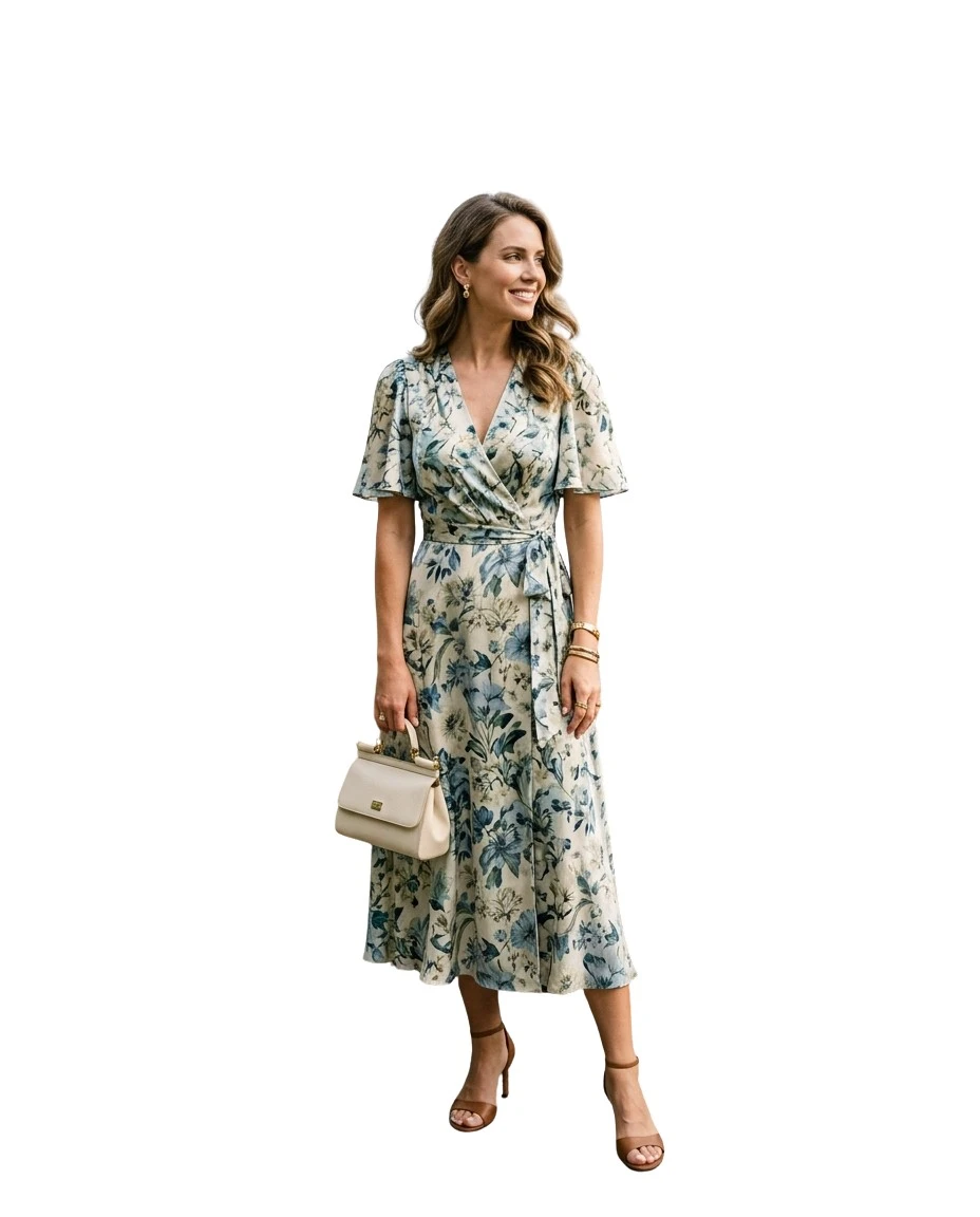 Gemma Deeks Style Guide: Smart Casual wedding guest dress in Lake Como Summer 2026
