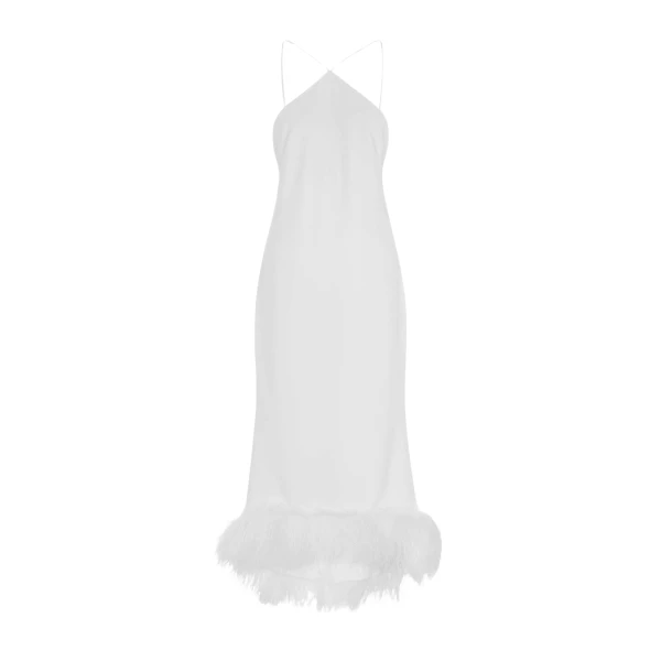 Elevate your elegance in this 16 Arlington Dresses from the luxury feather dress edit