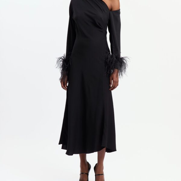 Elevate your elegance in this 16 Arlington Dresses from the luxury feather dress edit