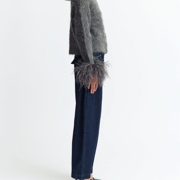 Elevate your elegance in this 16 Arlington Knitwear from the luxury feather dress edit