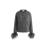 Elevate your elegance in this 16 Arlington Knitwear from the luxury feather dress edit